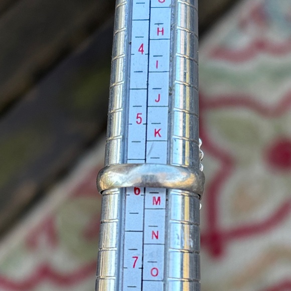 925 silver ring with malachite face - Picture 4 of 6